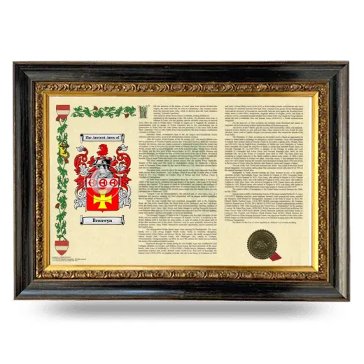 Bronwyn Armorial Landscape Framed - Heirloom