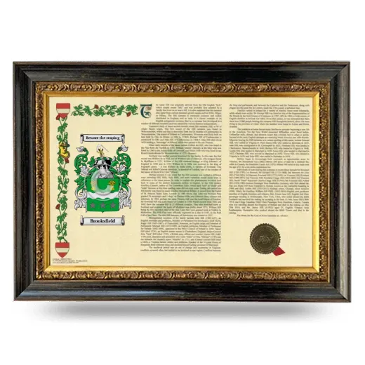 Brooksfield Armorial Landscape Framed - Heirloom