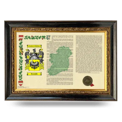 Broombe Armorial Landscape Framed - Heirloom