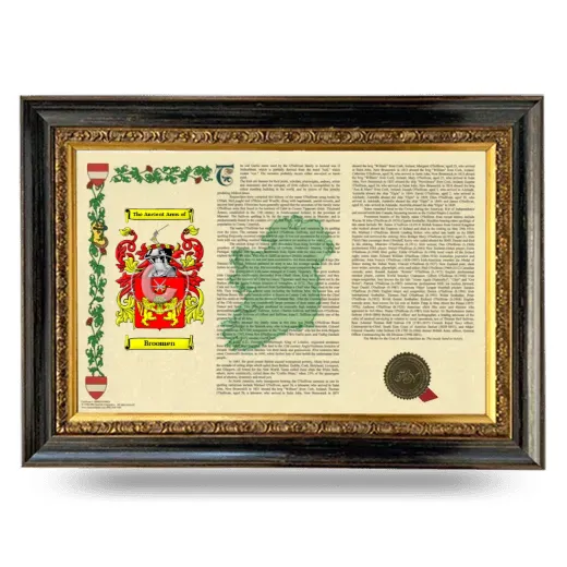 Broomen Armorial Landscape Framed - Heirloom