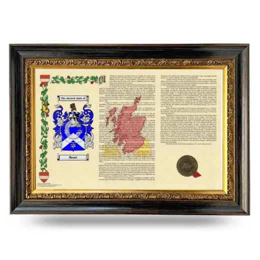 Brost Armorial Landscape Framed - Heirloom