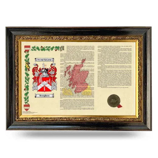 Brougham Armorial Landscape Framed - Heirloom