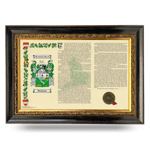 Brownson Armorial Landscape Framed - Heirloom