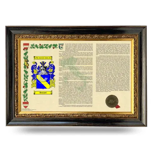 Brunati Armorial Landscape Framed - Heirloom