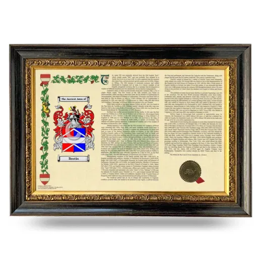 Brutin Armorial Landscape Framed - Heirloom