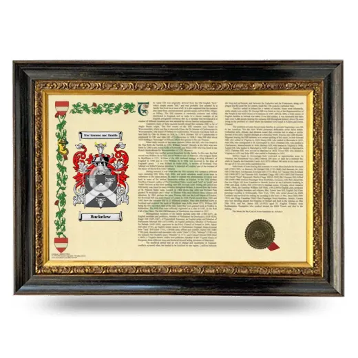 Buckelew Armorial Landscape Framed - Heirloom