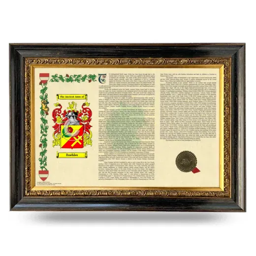 Buehler Armorial Landscape Framed - Heirloom