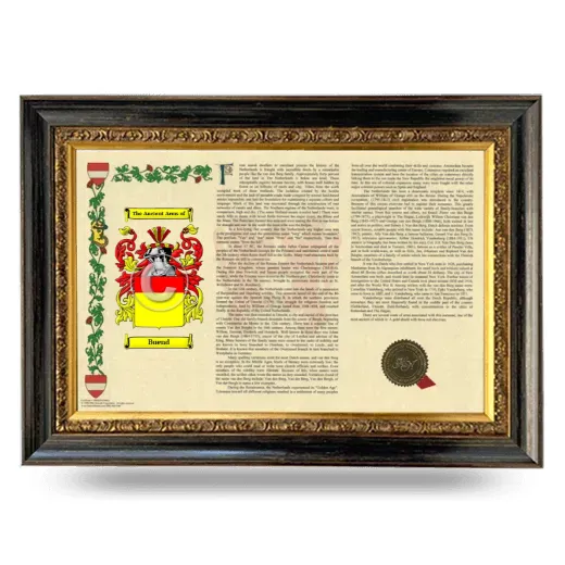 Buend Armorial Landscape Framed - Heirloom