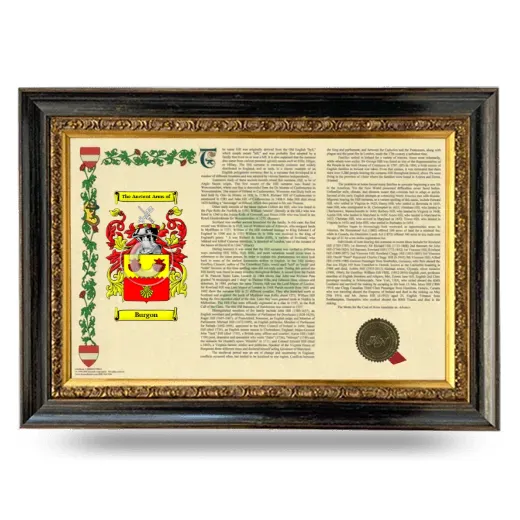 Burgon Armorial Landscape Framed - Heirloom