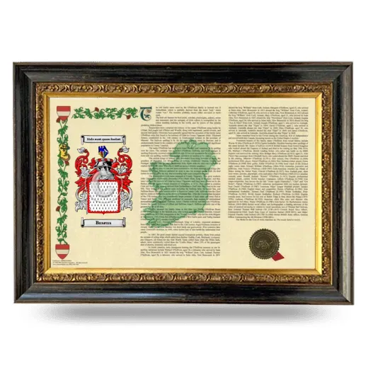 Busens Armorial Landscape Framed - Heirloom