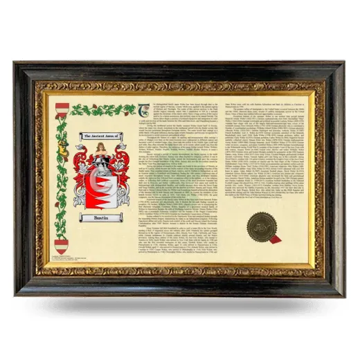 Bustin Armorial Landscape Framed - Heirloom