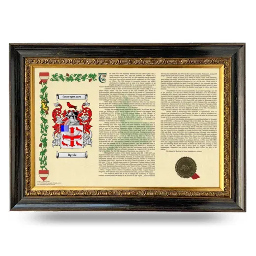 Byrde Armorial Landscape Framed - Heirloom