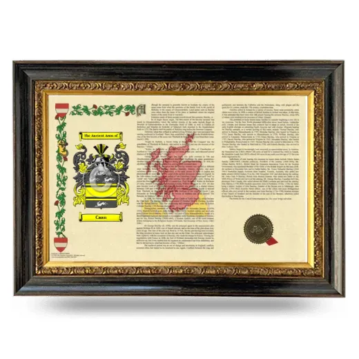 Caan Armorial Landscape Framed - Heirloom