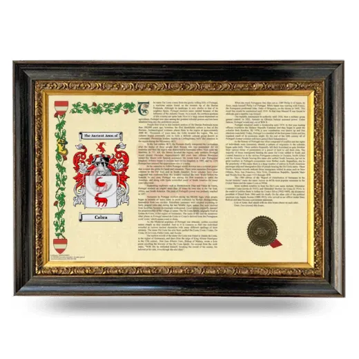 Cabra Armorial Landscape Framed - Heirloom