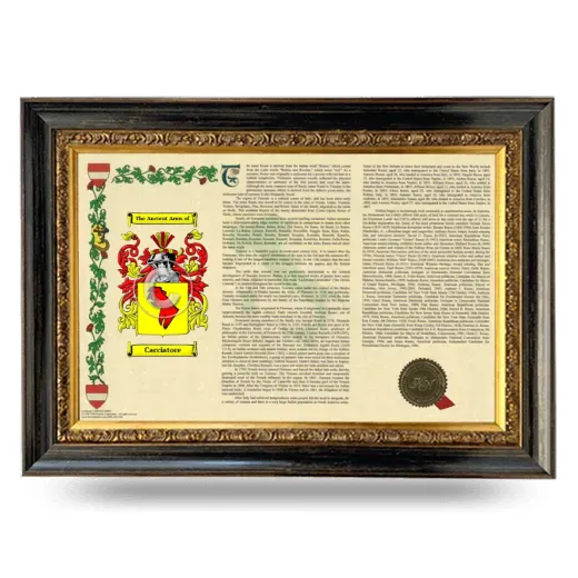 Cacciatore Armorial Landscape Framed - Heirloom