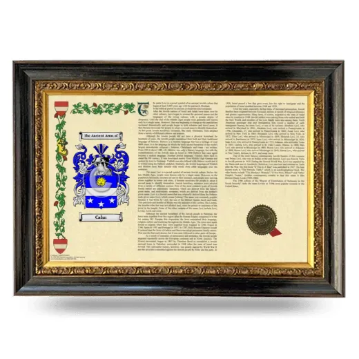 Cahn Armorial Landscape Framed - Heirloom