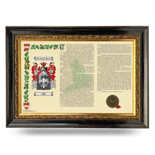 Cake Armorial Landscape Framed - Heirloom