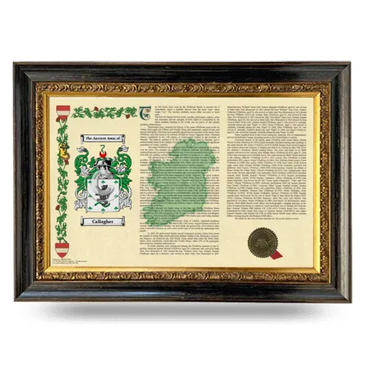 Callagher Armorial Landscape Framed - Heirloom