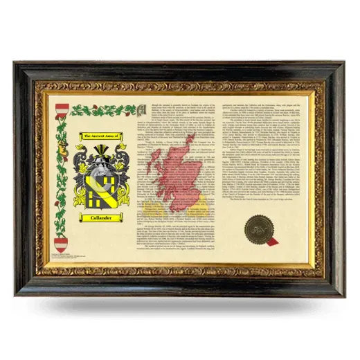 Callander Armorial Landscape Framed - Heirloom