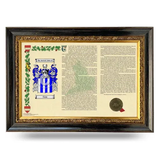 Cam Armorial Landscape Framed - Heirloom