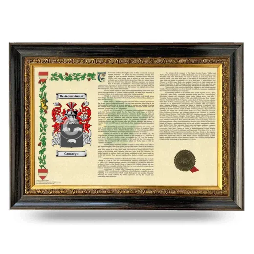 Camargo Armorial Landscape Framed - Heirloom