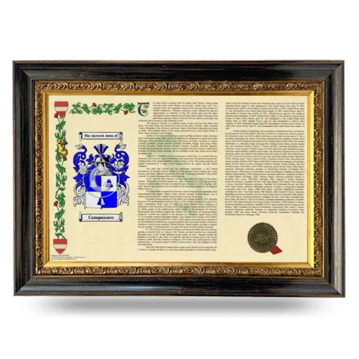 Campanaro Armorial Landscape Framed - Heirloom