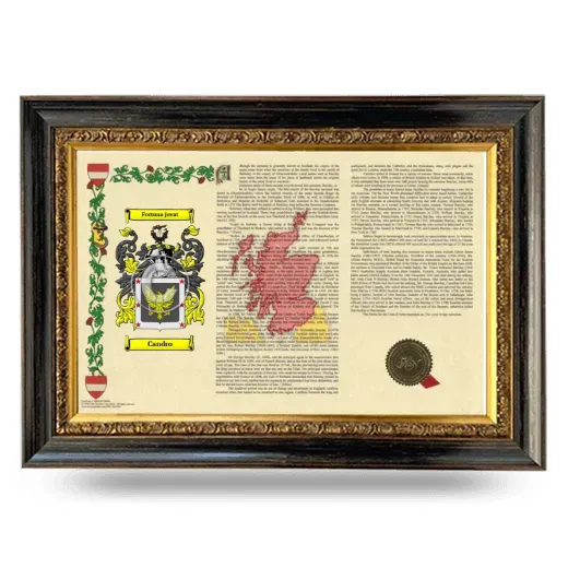 Candro Armorial Landscape Framed - Heirloom