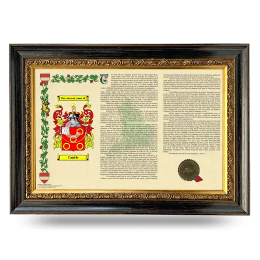 Cantle Armorial Landscape Framed - Heirloom