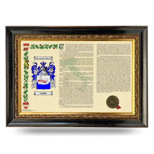 Capello Armorial Landscape Framed - Heirloom