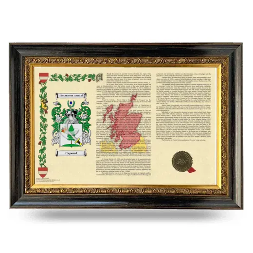 Capend Armorial Landscape Framed - Heirloom