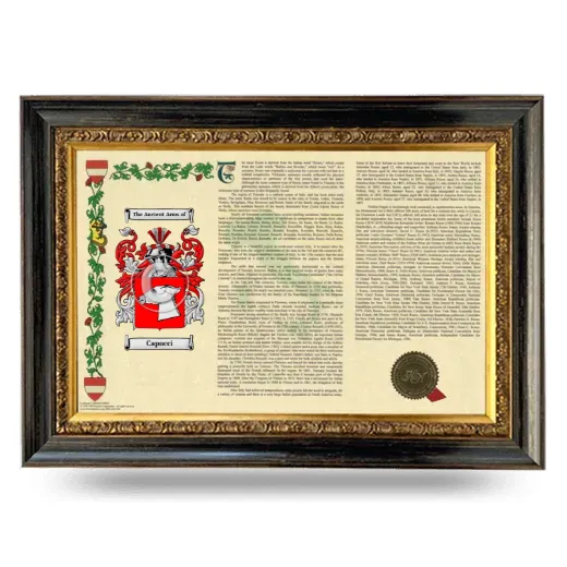 Capocci Armorial Landscape Framed - Heirloom