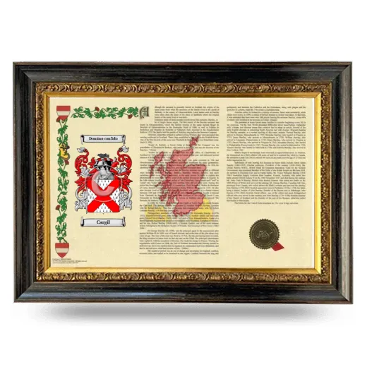 Cargil Armorial Landscape Framed - Heirloom