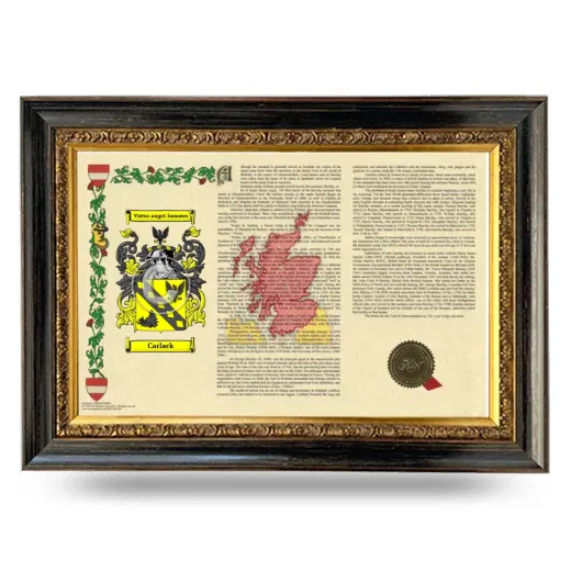 Carlack Armorial Landscape Framed - Heirloom