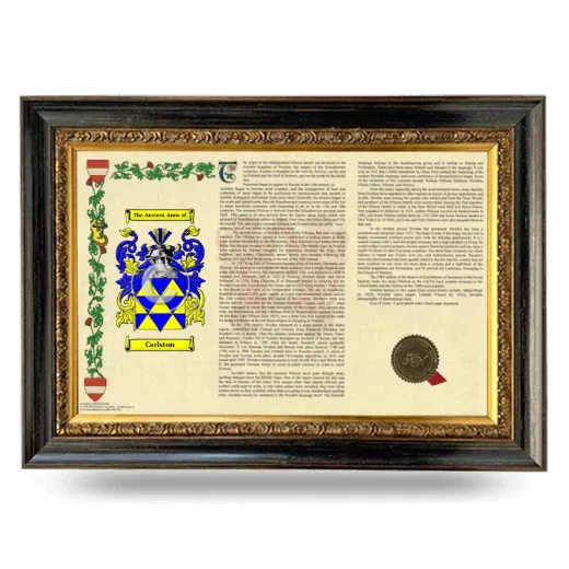 Carlston Armorial Landscape Framed - Heirloom