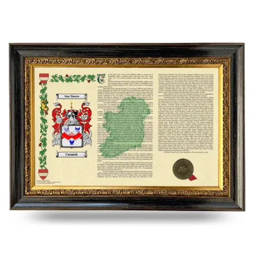 Carmak Armorial Landscape Framed - Heirloom