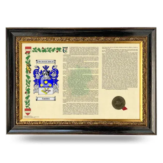 Carsten Armorial Landscape Framed - Heirloom