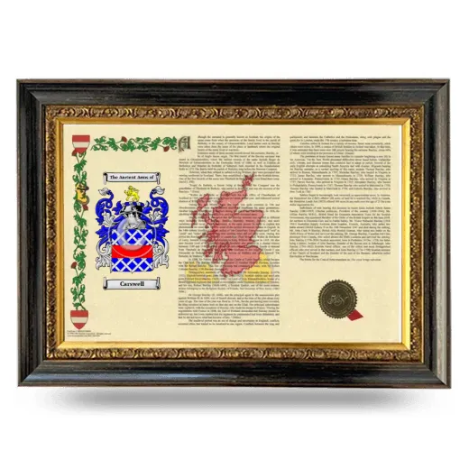 Carswell Armorial Landscape Framed - Heirloom