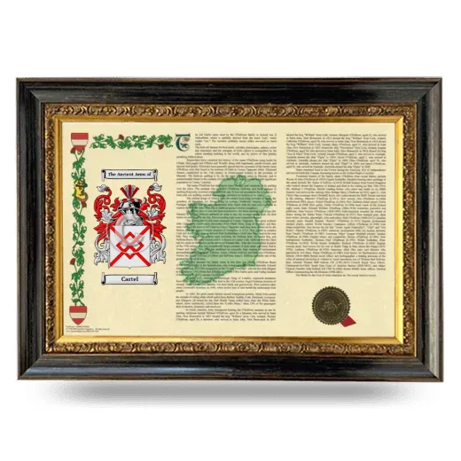 Cartel Armorial Landscape Framed - Heirloom