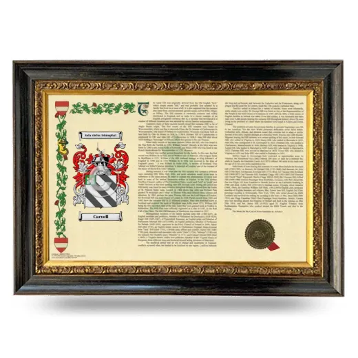 Carvell Armorial Landscape Framed - Heirloom