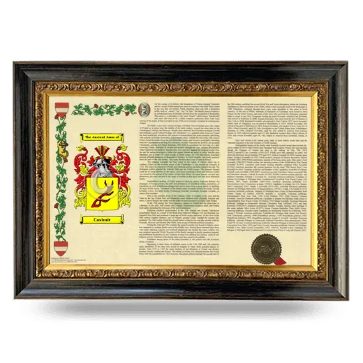 Casimir Armorial Landscape Framed - Heirloom