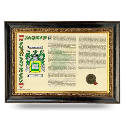 Casino Armorial Landscape Framed - Heirloom