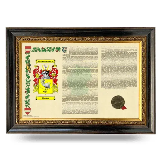 Casper Armorial Landscape Framed - Heirloom