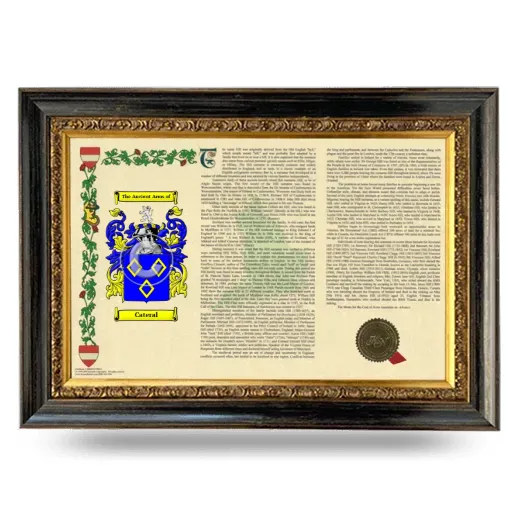 Cateral Armorial Landscape Framed - Heirloom