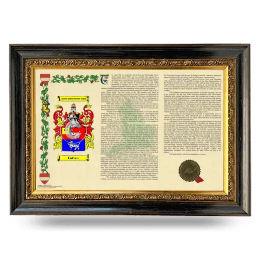 Catten Armorial Landscape Framed - Heirloom