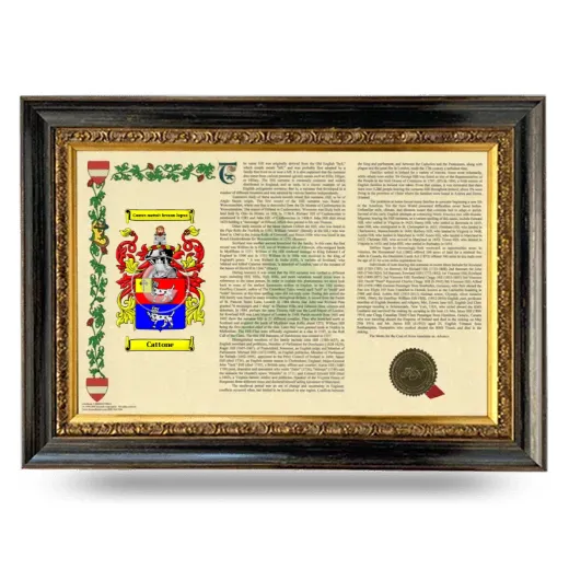 Cattone Armorial Landscape Framed - Heirloom