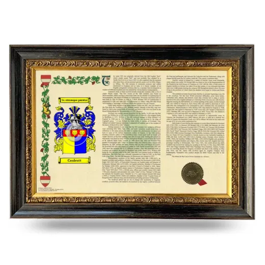 Caulcutt Armorial Landscape Framed - Heirloom