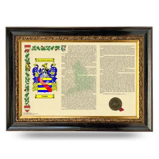 Caunt Armorial Landscape Framed - Heirloom
