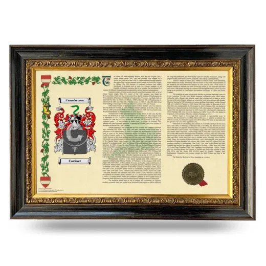Cavinet Armorial Landscape Framed - Heirloom