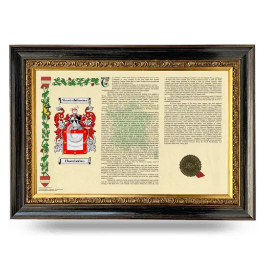 Chamberlan Armorial Landscape Framed - Heirloom