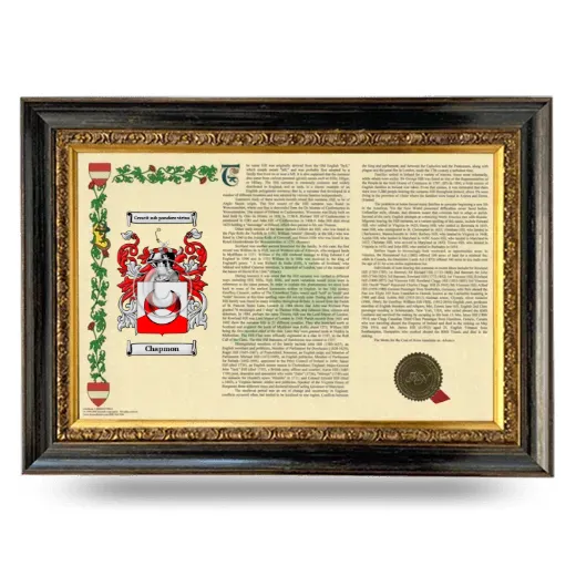 Chapmon Armorial Landscape Framed - Heirloom